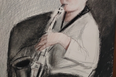 Young saxophonist